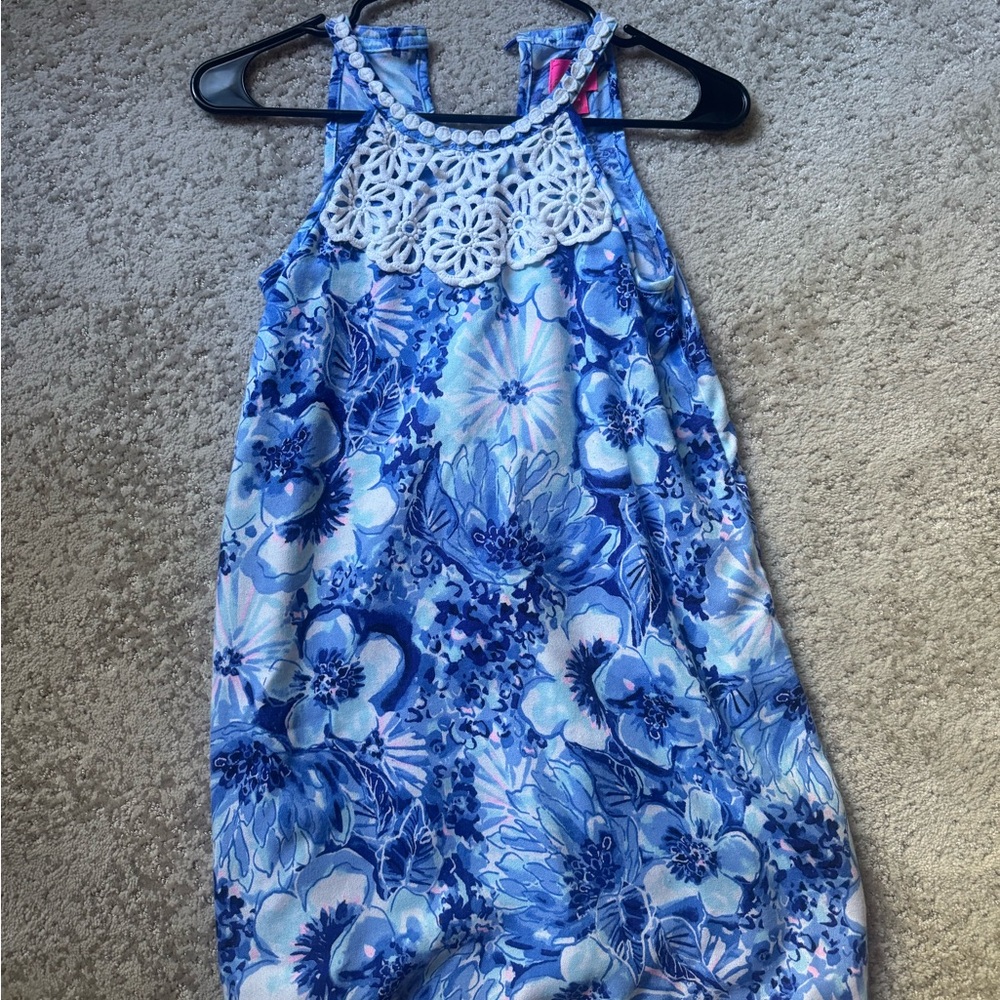Lilly Pulitzer Blue Floral Dress
